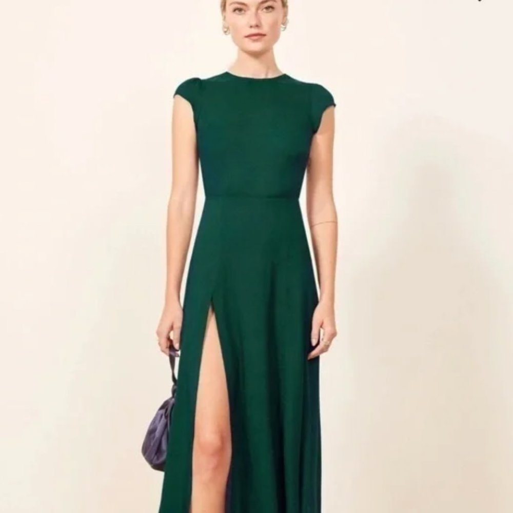 Reformation Gavin Dress - Emerald